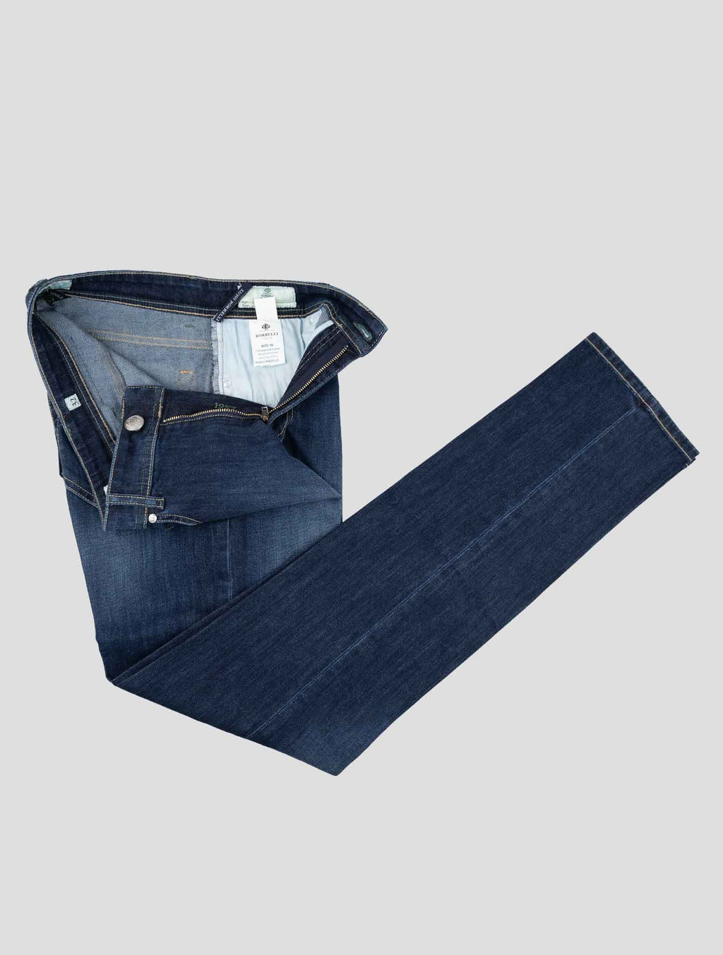 Luigi Borrelli Dark Blue Cotton Ea Jeans 2
