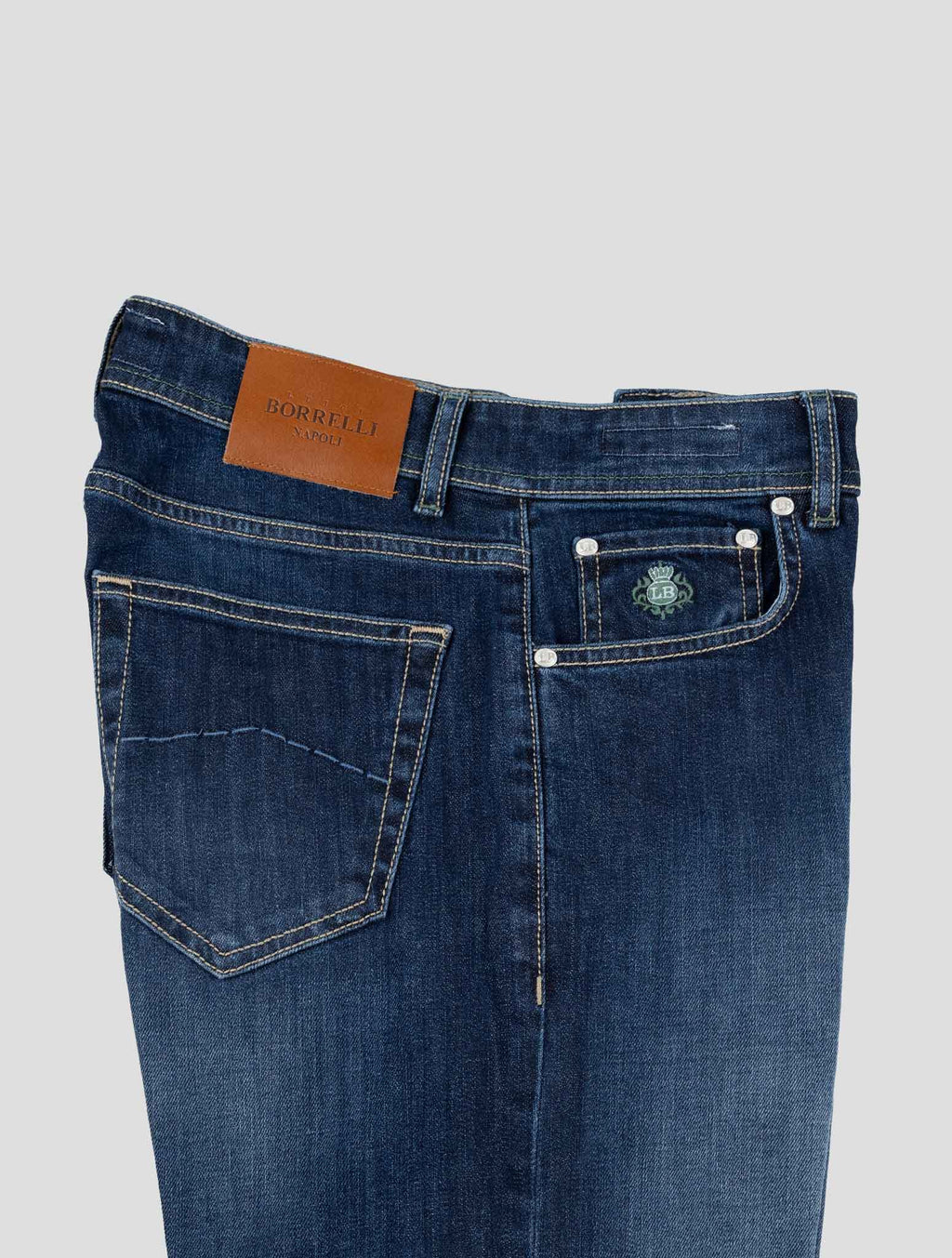 Luigi Borrelli Dark Blue Cotton Ea Jeans 3