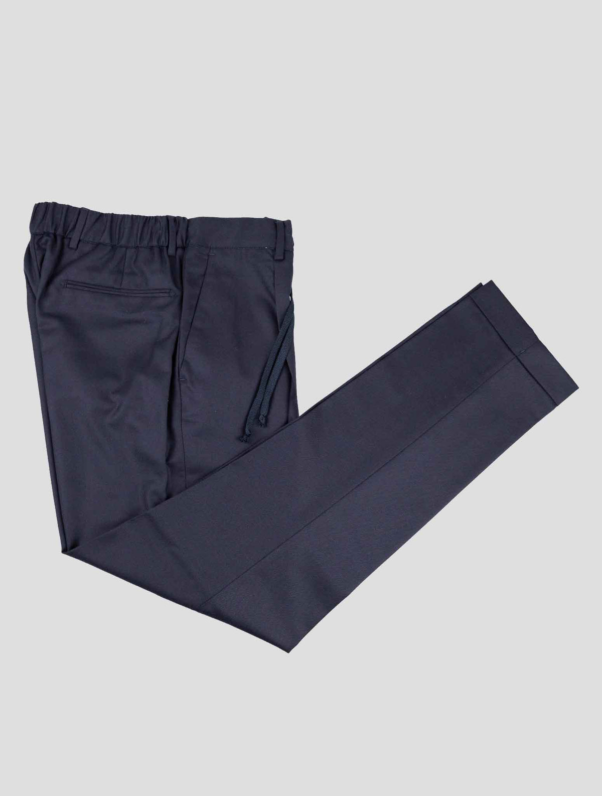 Luigi Borrelli Dark Blue Virgin Wool Pants 1