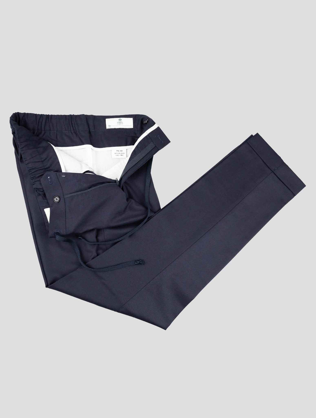 Luigi Borrelli Dark Blue Virgin Wool Pants 2