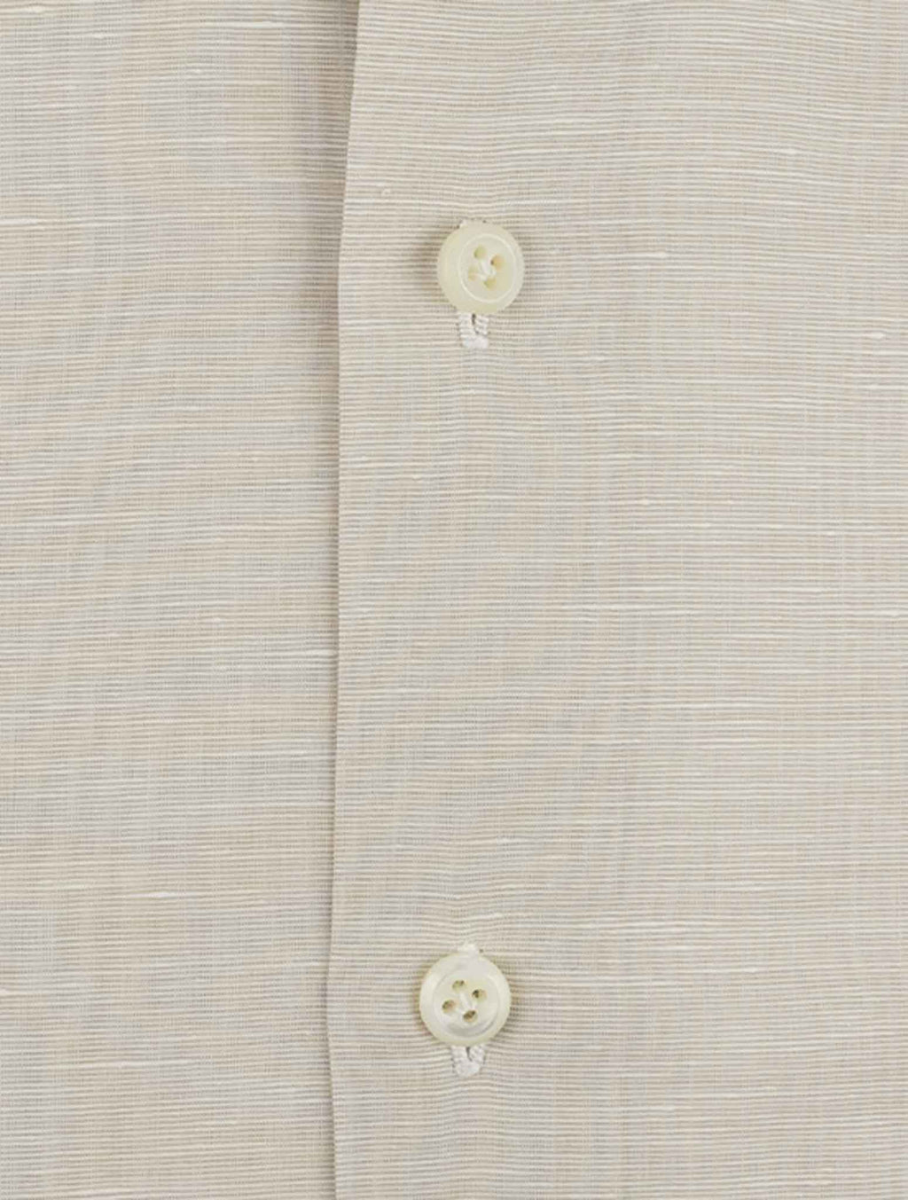 Cesare Attolini Beige Cotton Linen Shirt 3