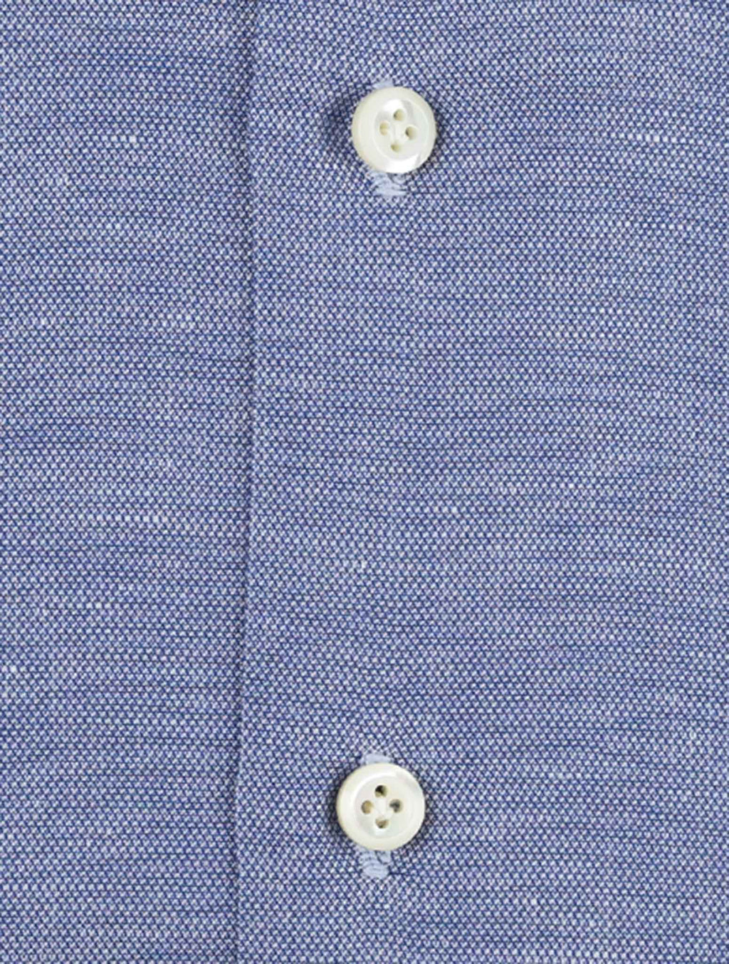 Cesare Attolini Blue Cotton Linen Shirt 3