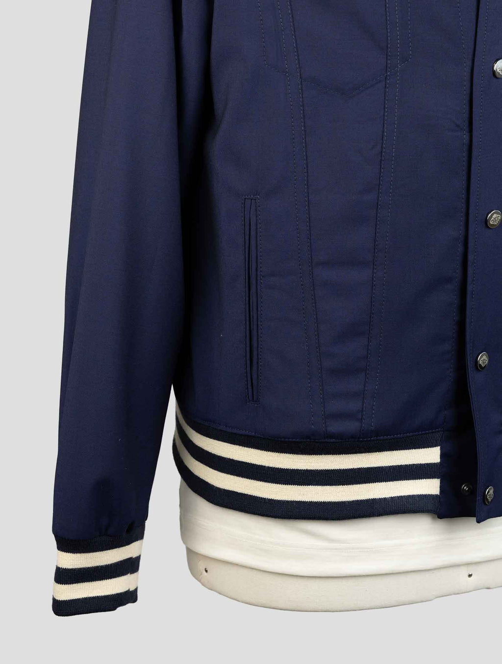 Luigi Borrelli Blue Virgin Wool Coat 4
