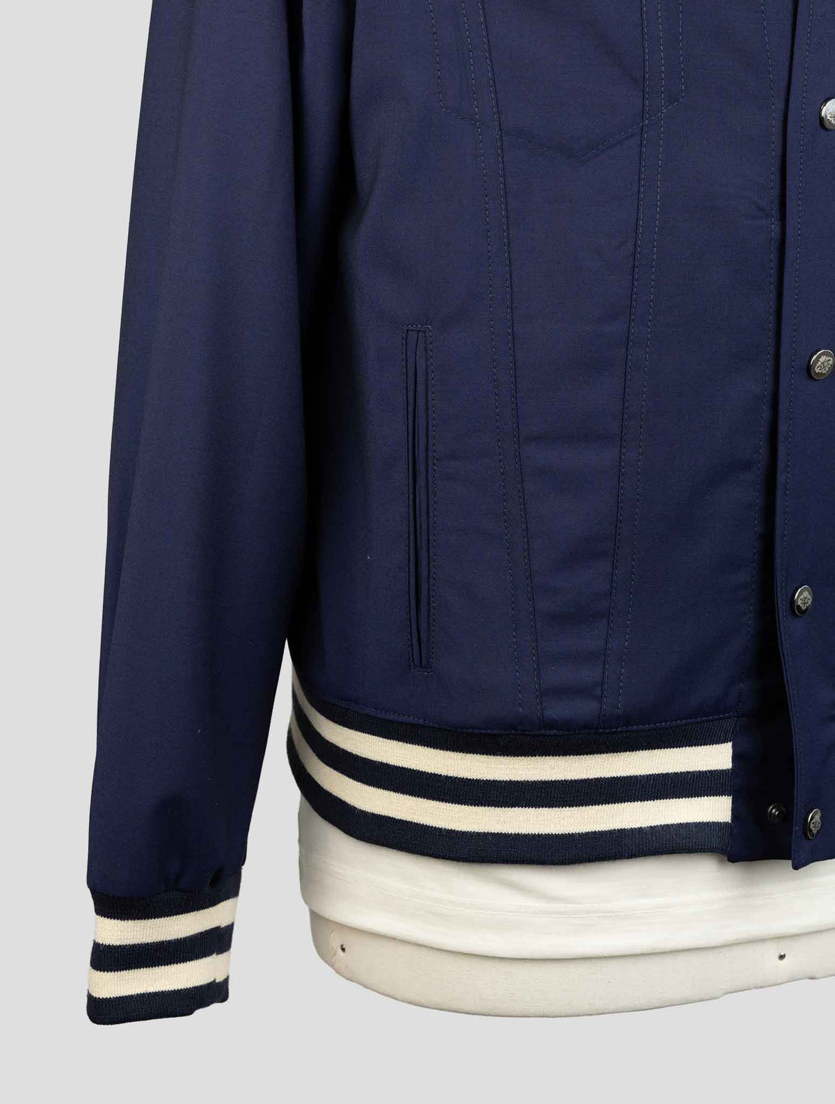 Luigi Borrelli Blue Virgin Wool Coat 4