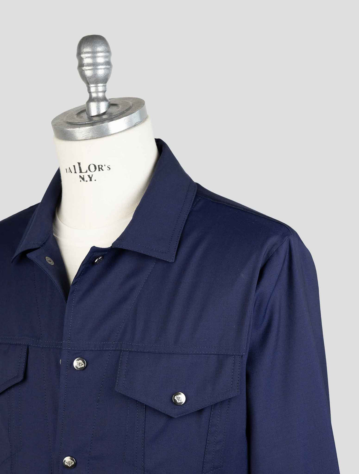 Luigi Borrelli Blue Virgin Wool Coat 5