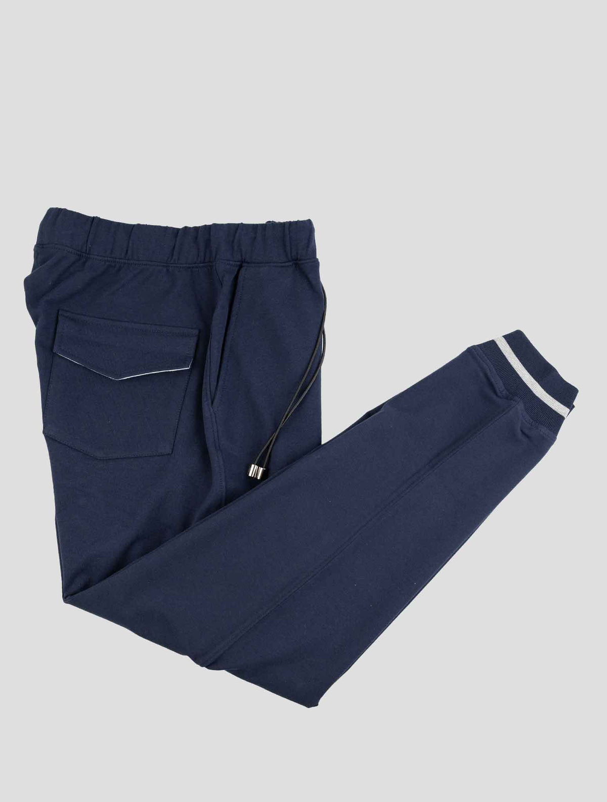 Luigi Borrelli Dark Blue Cotton Ea Pants 1