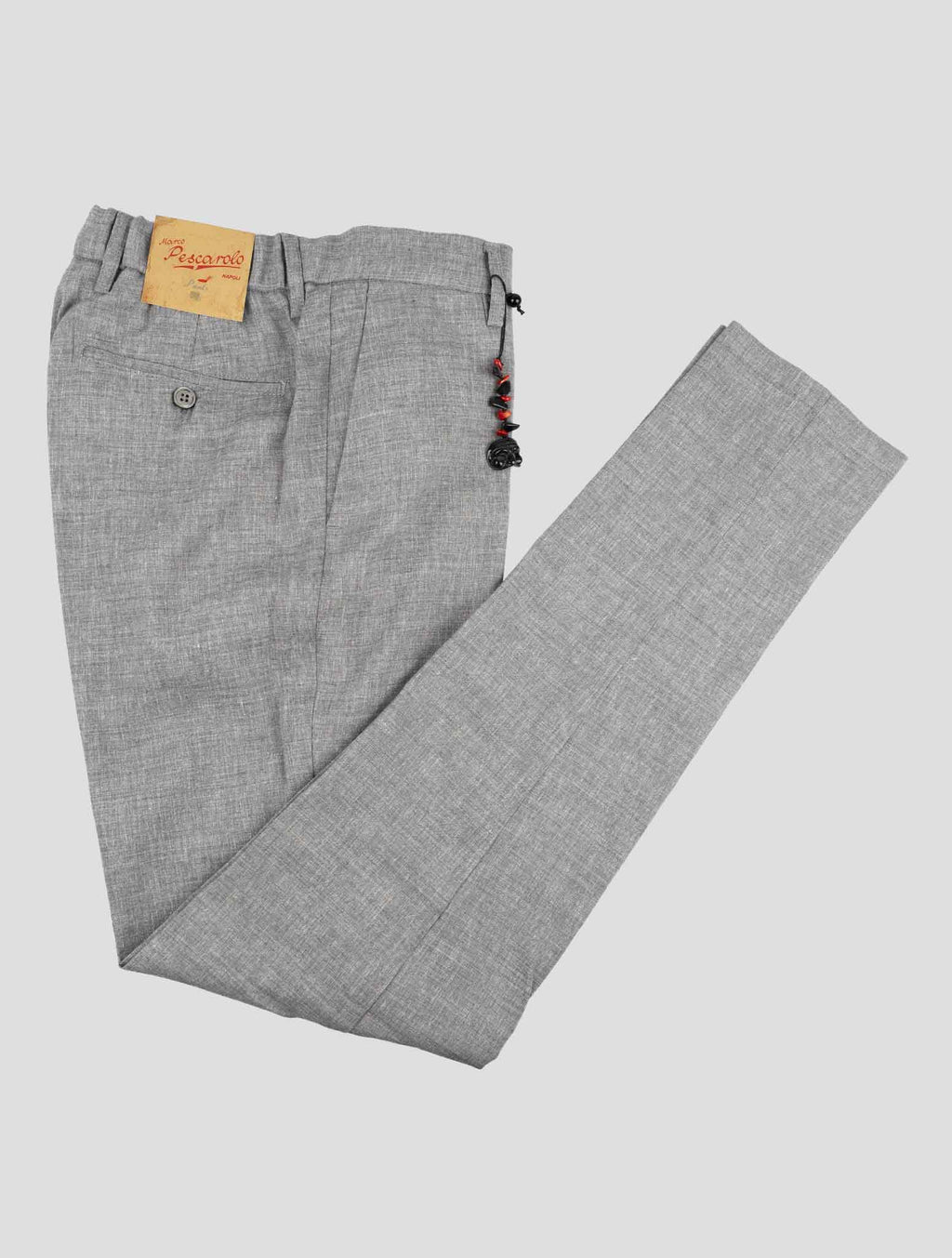 Marco Pescarolo Gray Cashmere Linen Ea Pants 1