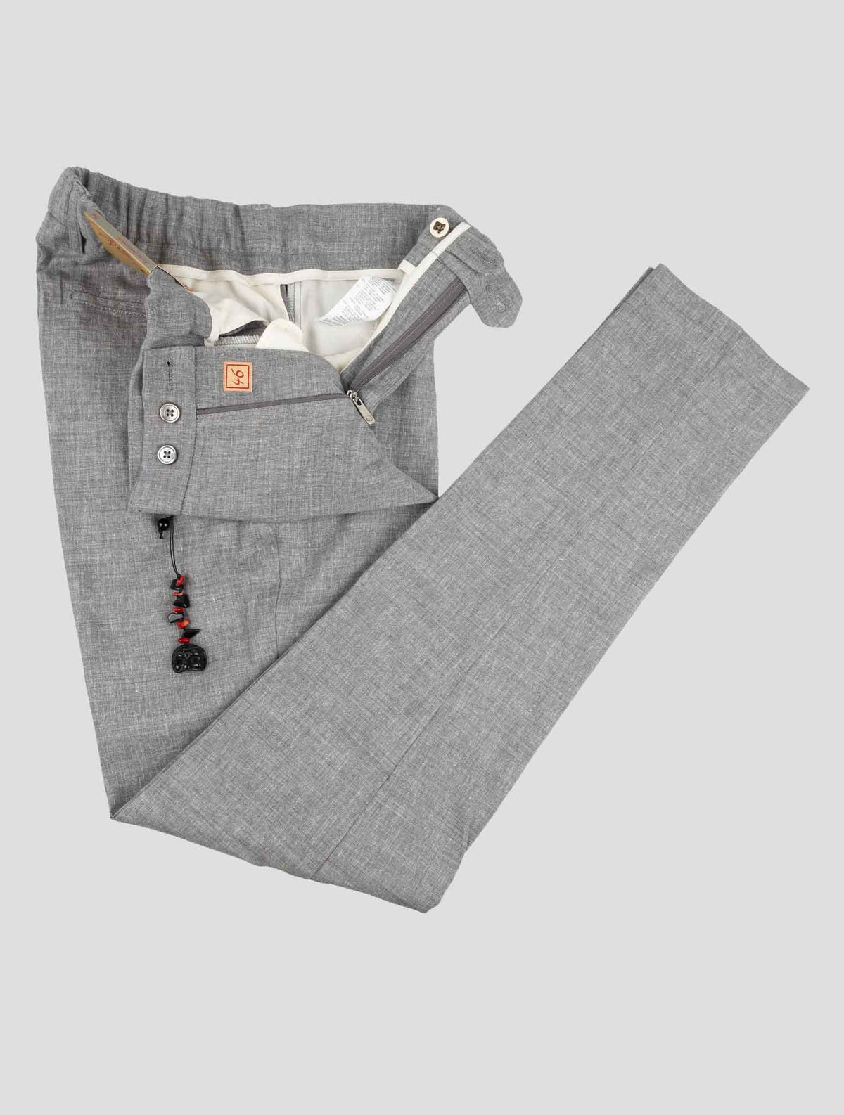 Marco Pescarolo Gray Cashmere Linen Ea Pants 2