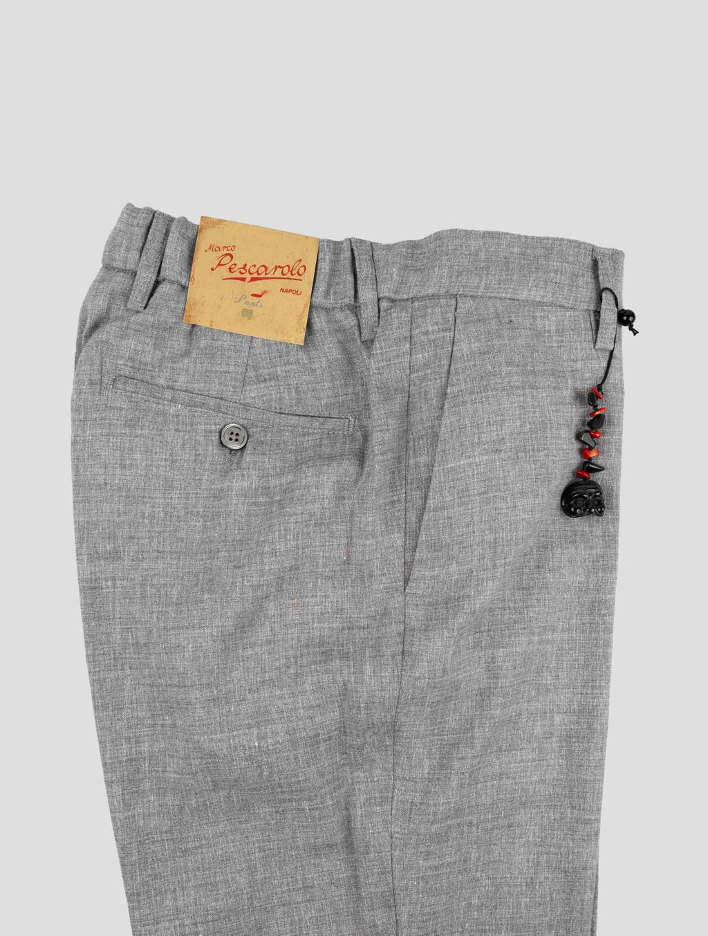 Marco Pescarolo Gray Cashmere Linen Ea Pants 3