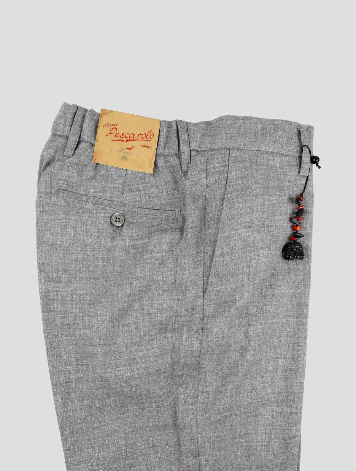 Marco Pescarolo Gray Cashmere Linen Ea Pants 3