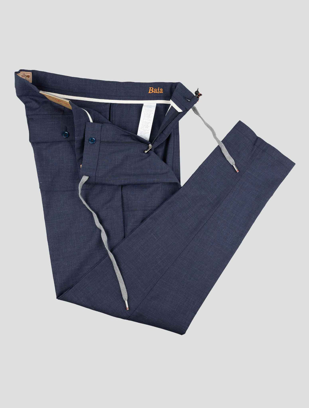 Marco Pescarolo Blue Virgin Wool Silk Linen Ea Pants 2