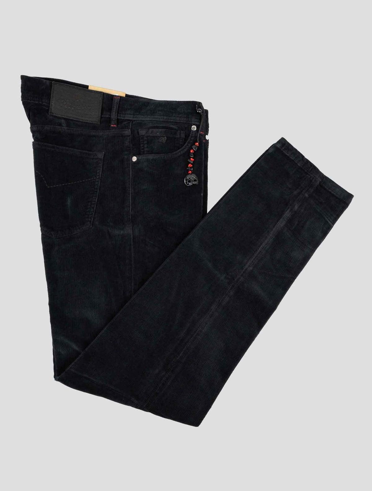 Marco Pescarolo Black Cotton Cashmere Ea Velvet Pants 1