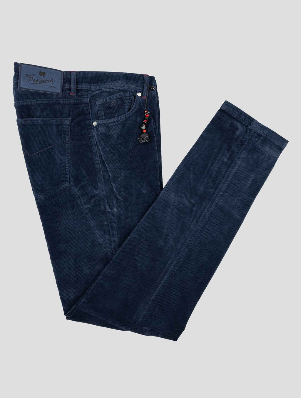 Marco Pescarolo Blue Cotton Cashmere Ea Velvet Pants 1