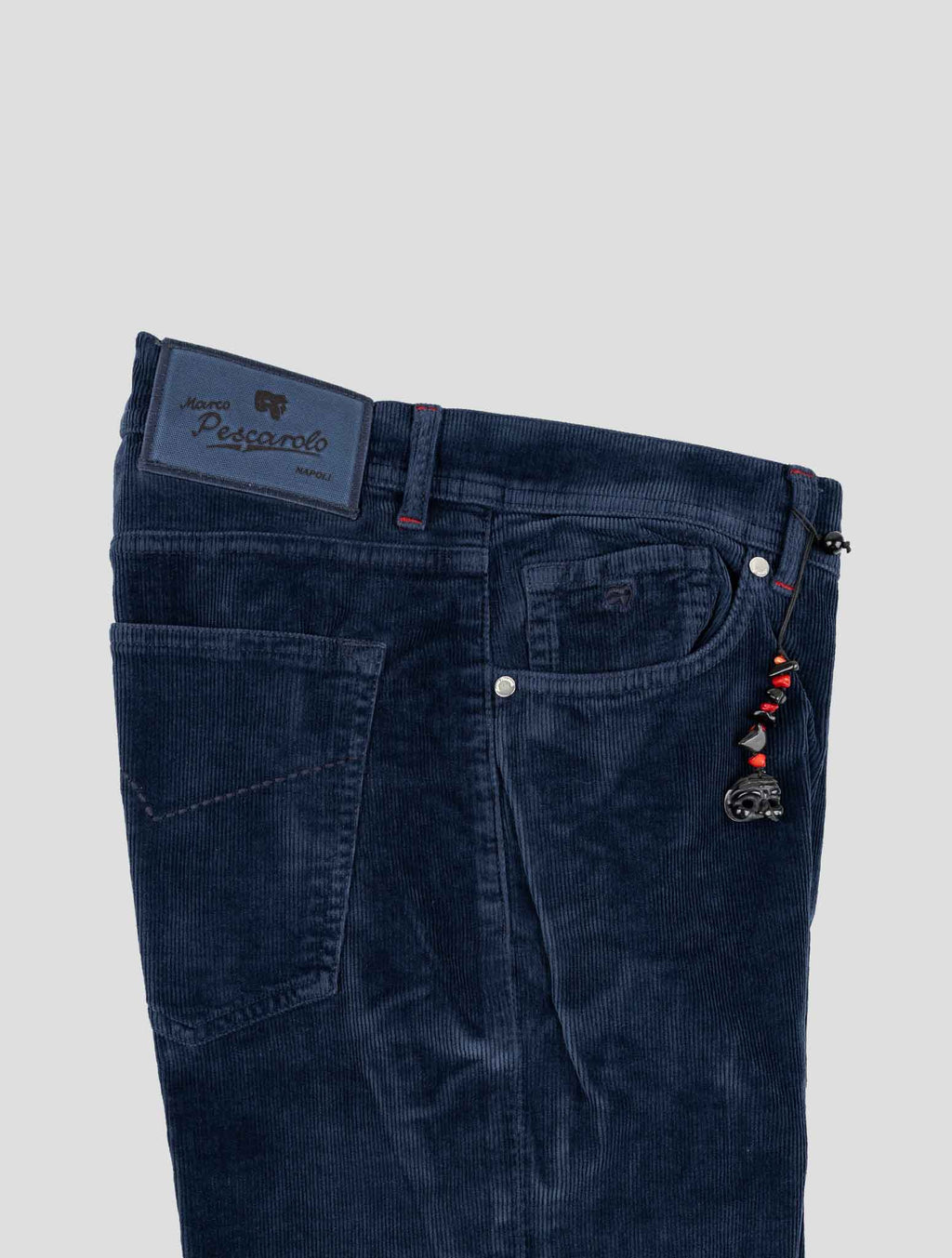 Marco Pescarolo Blue Cotton Cashmere Ea Velvet Pants 3