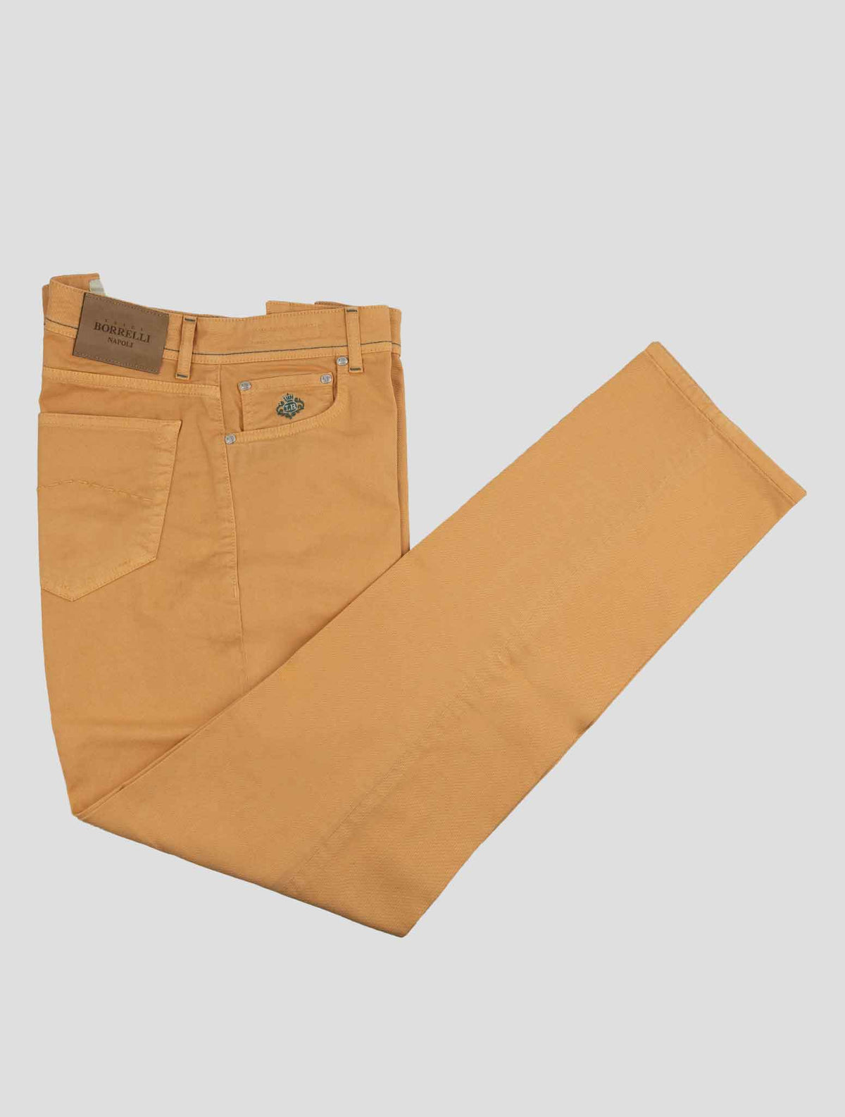 Luigi Borrelli Orange Cotton Ea Jeans 1