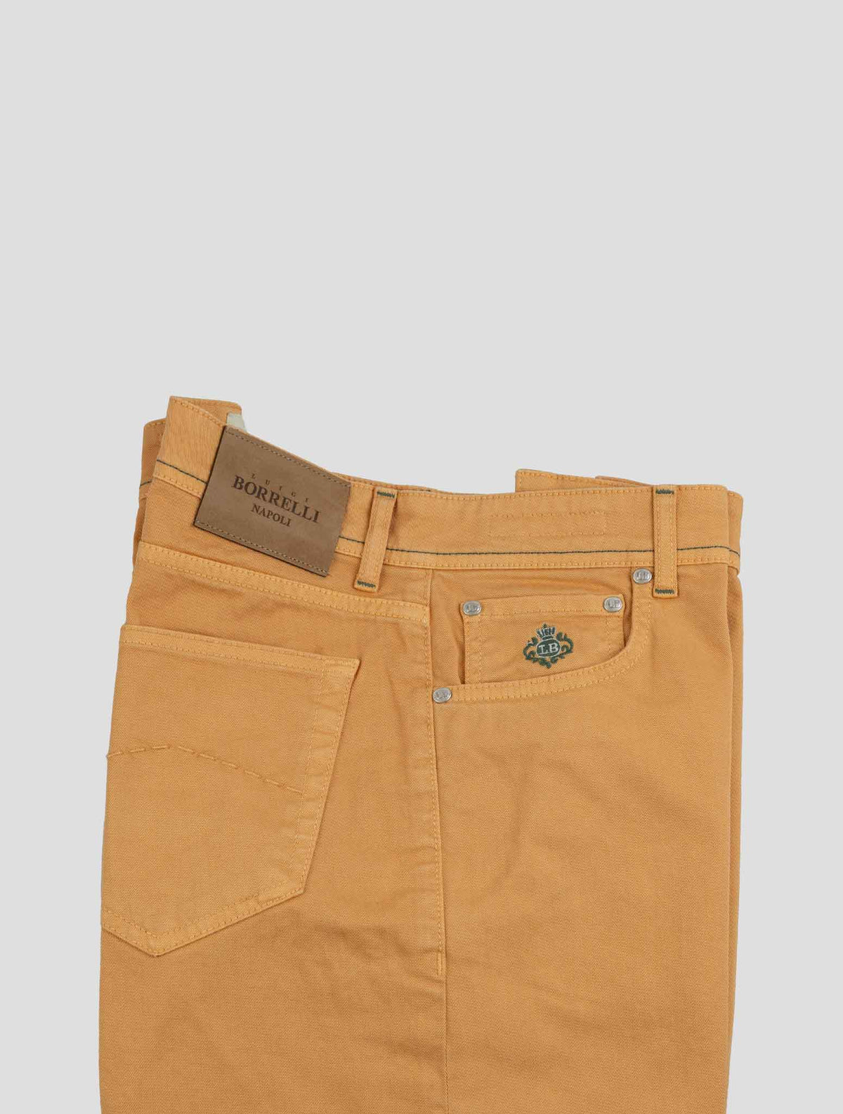 Luigi Borrelli Orange Cotton Ea Jeans 3
