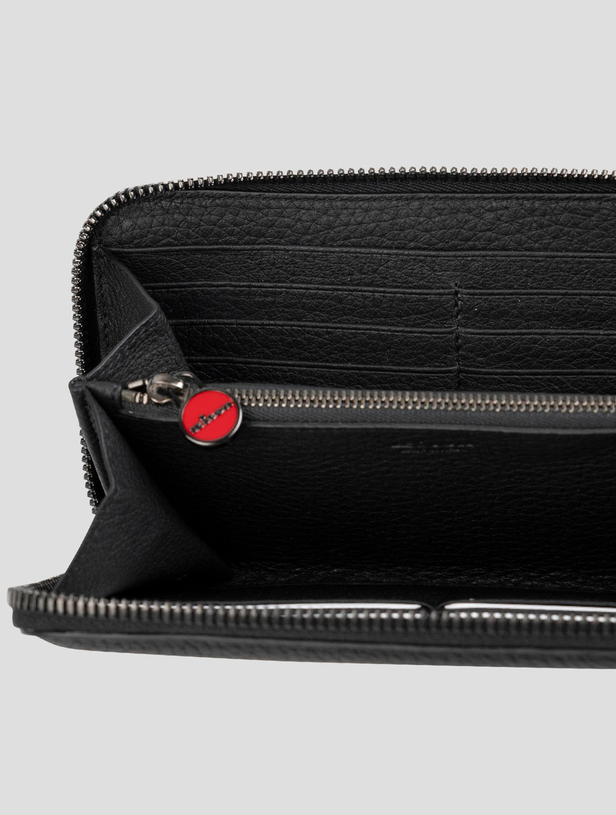 Kiton Black Leather Deer Wallet 3