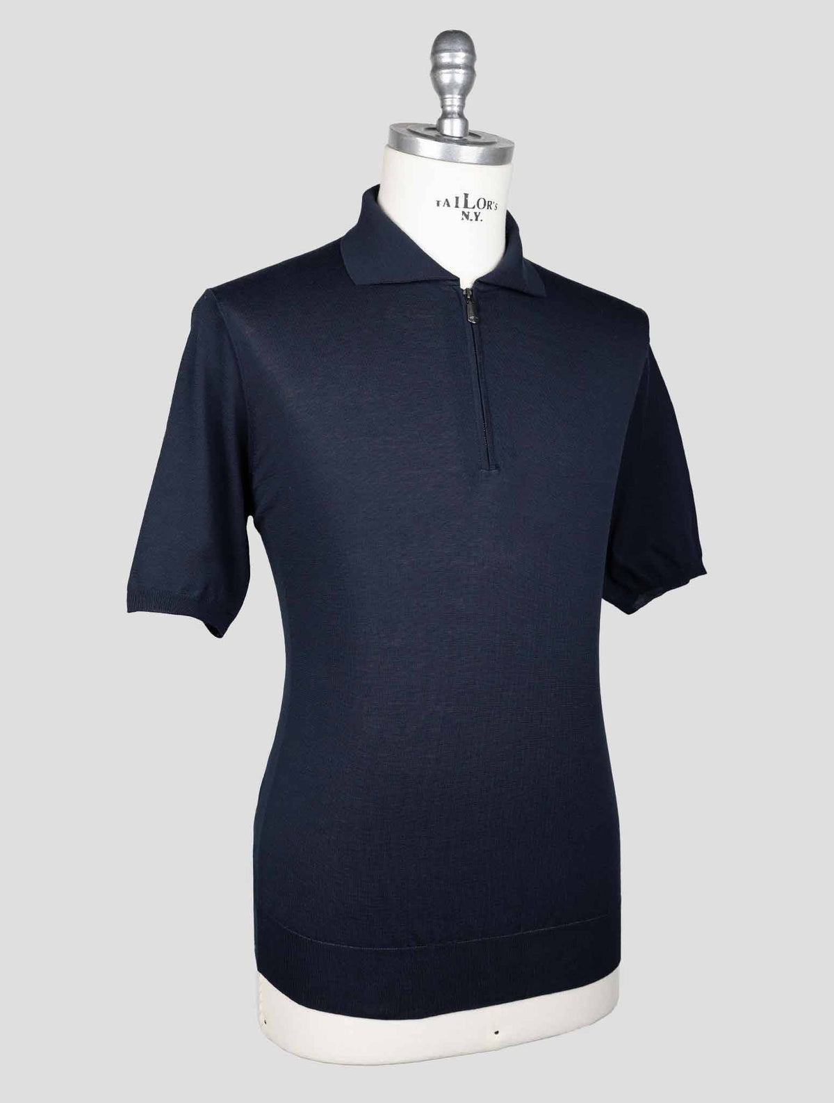 Cesare Attolini Dark Blue Cotton Polo AMZ8 2