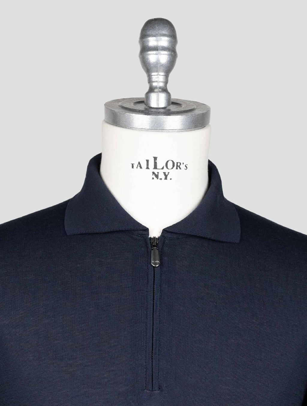 Cesare Attolini Dark Blue Cotton Polo AMZ8 5