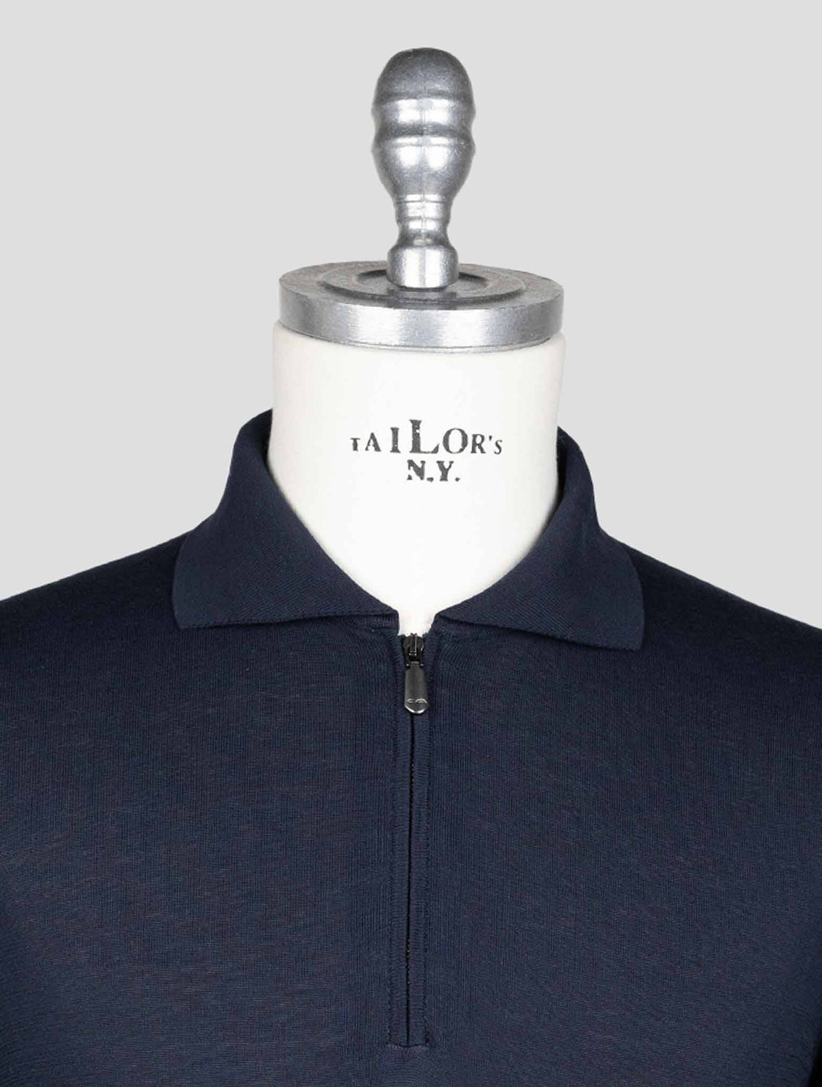 Cesare Attolini Dark Blue Cotton Polo AMZ8 5
