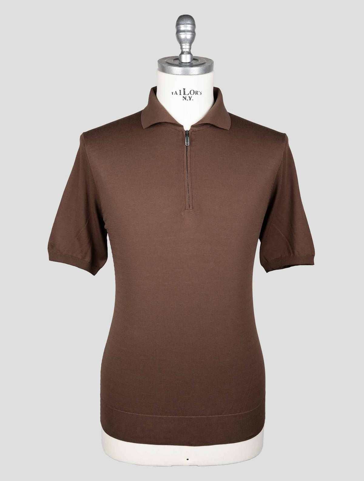 Cesare Attolini Brown Cotton Polo AMZ9 1
