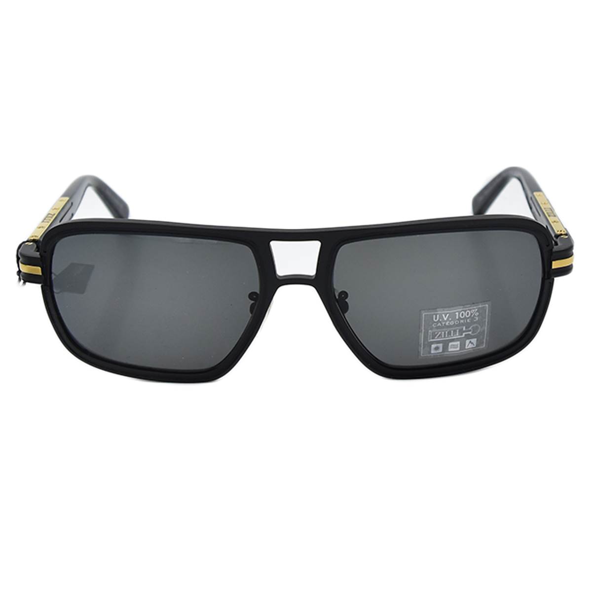 ZILLI Black Titanium Acetate Sunglasses 1