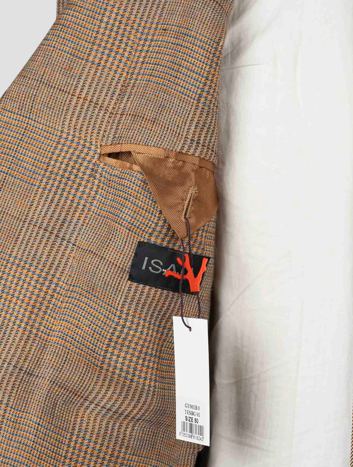 Isaia Multicolor Linen Blazer 3