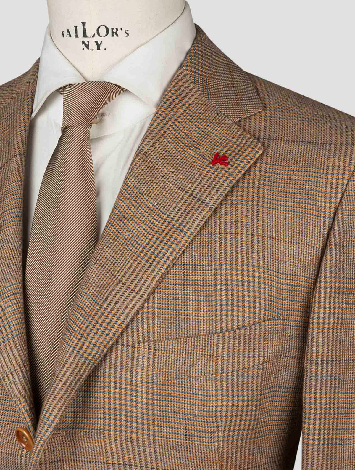 Isaia Multicolor Linen Blazer 7