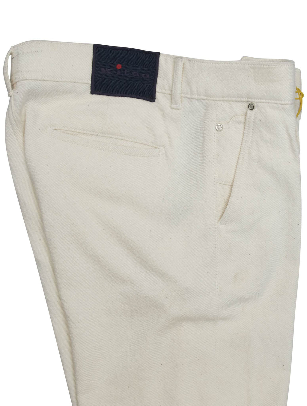 Kiton White Cotton Pants 3