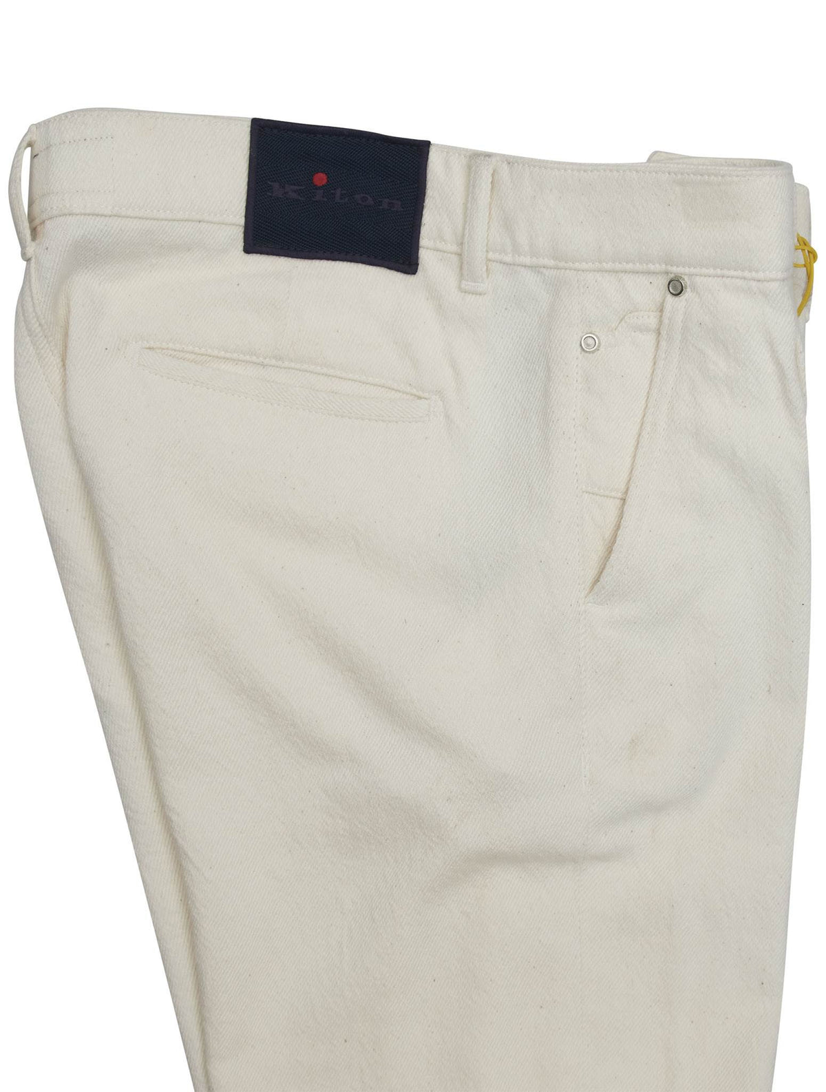 Kiton White Cotton Pants 3