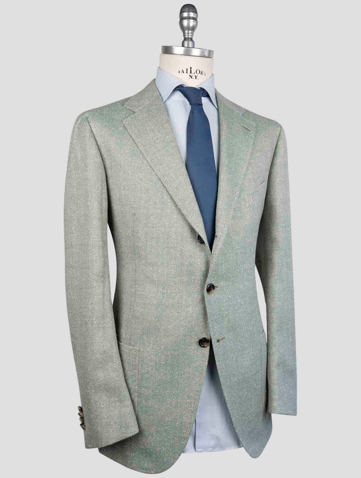 Cesare Attolini Green  Wool Silk Blazer 2