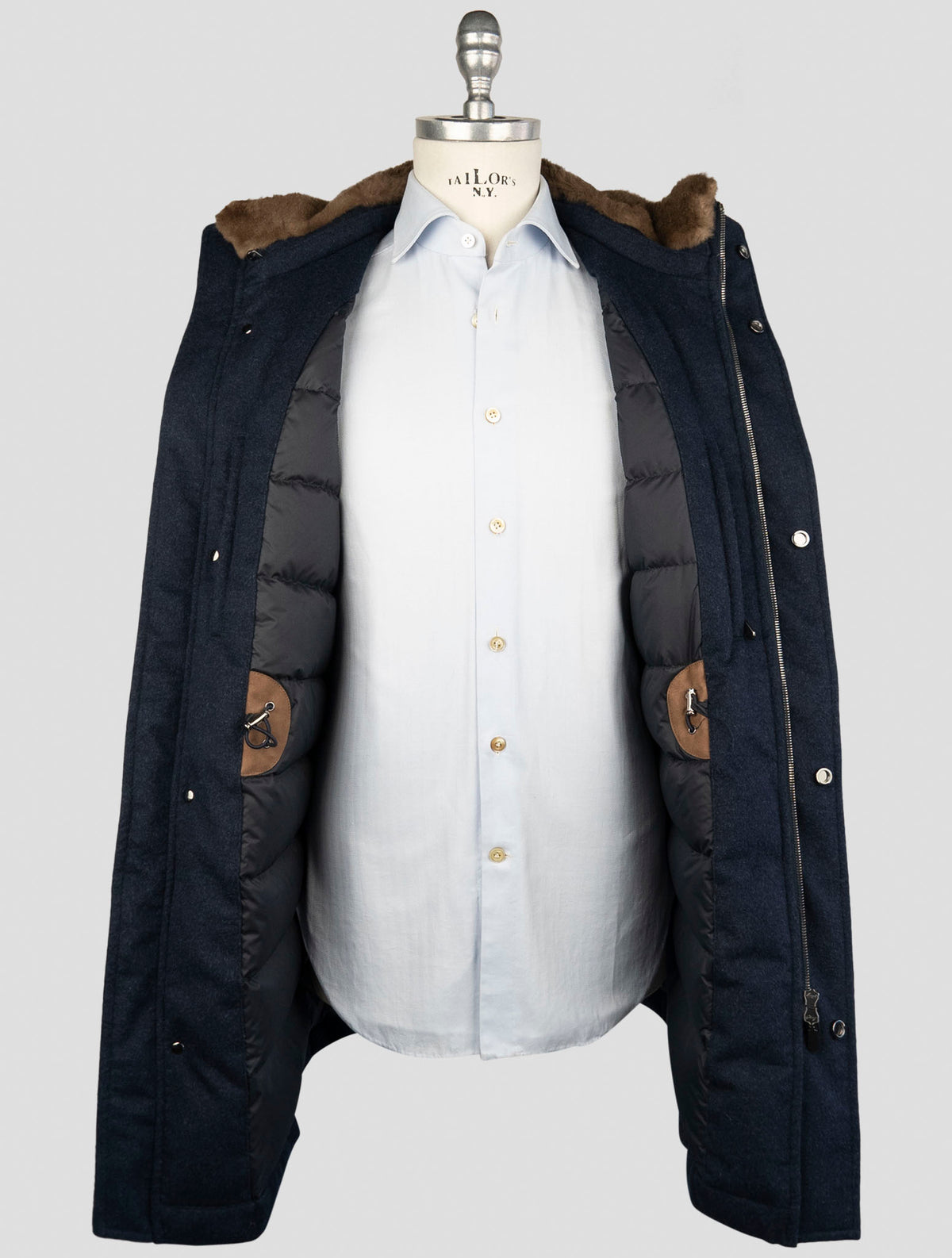 Cesare Attolini  Blue Cashmere Coat 6