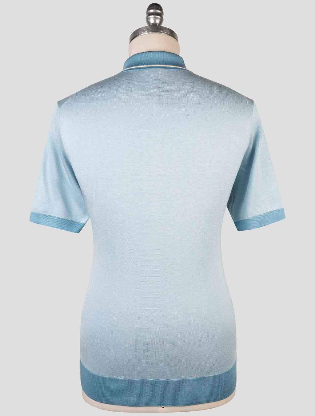Cesare Attolini Light Blue Silk Polo 3