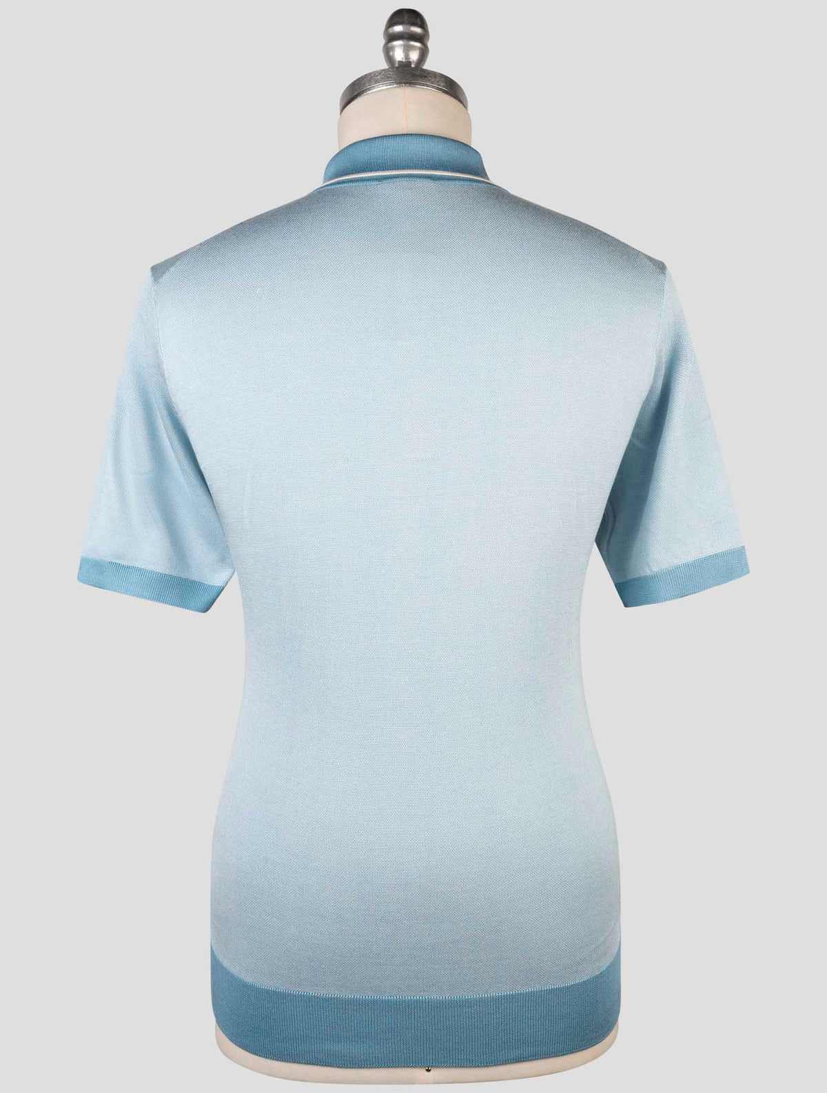 Cesare Attolini Light Blue Silk Polo 3