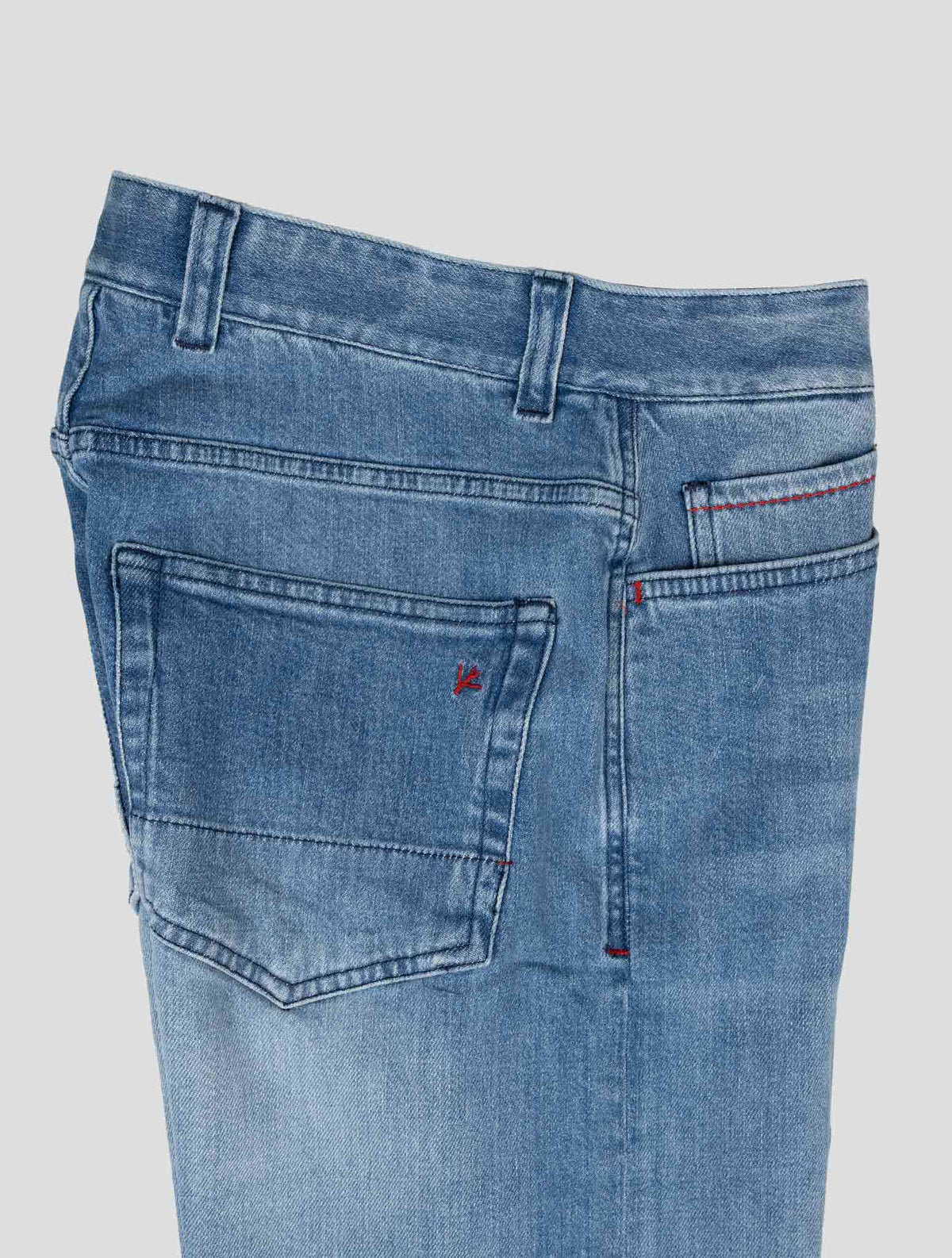 Isaia Light Blue Cotton Ea Jeans 3