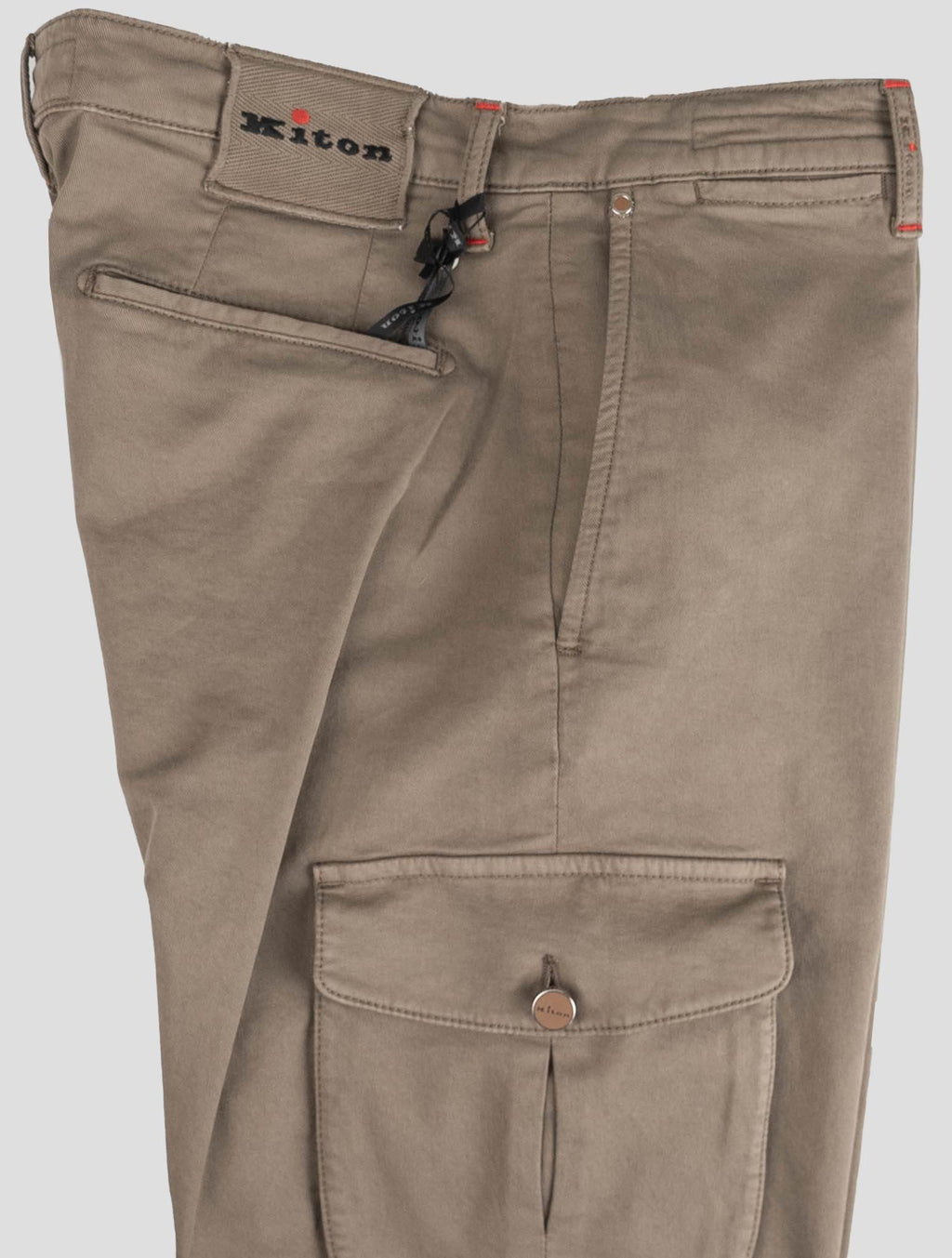 Kiton Beige Cotton Ea Cargo Pant 4