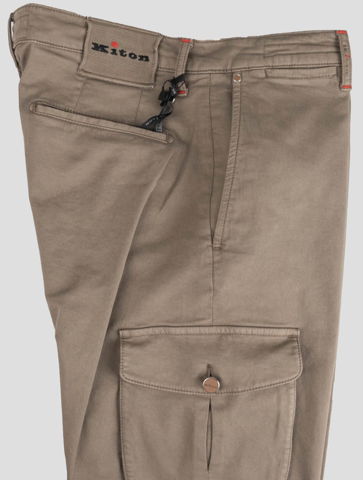 Kiton Beige Cotton Ea Cargo Pant 4