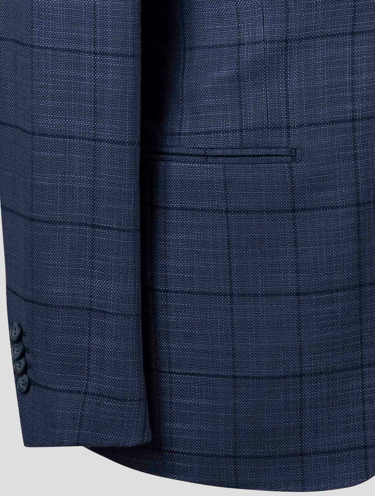 Isaia Blue Wool Silk Blazer 7