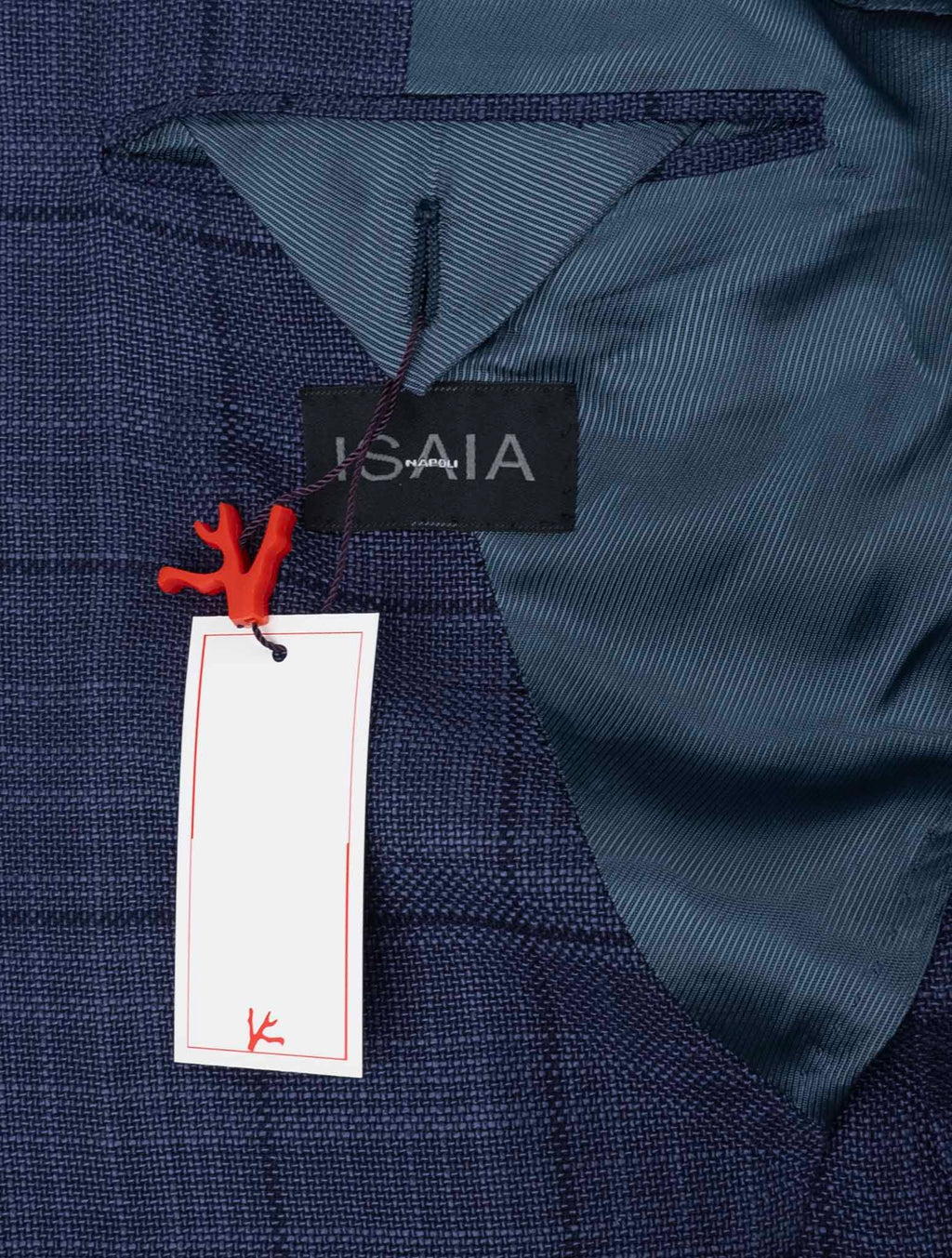 Isaia Blue Wool Silk Blazer 8