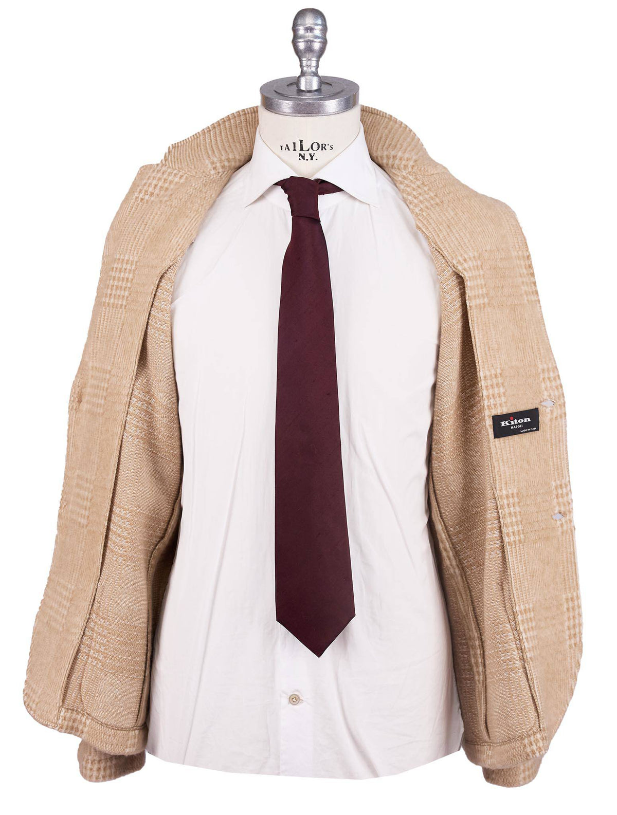 Kiton Beige Cashmere Blazer 4