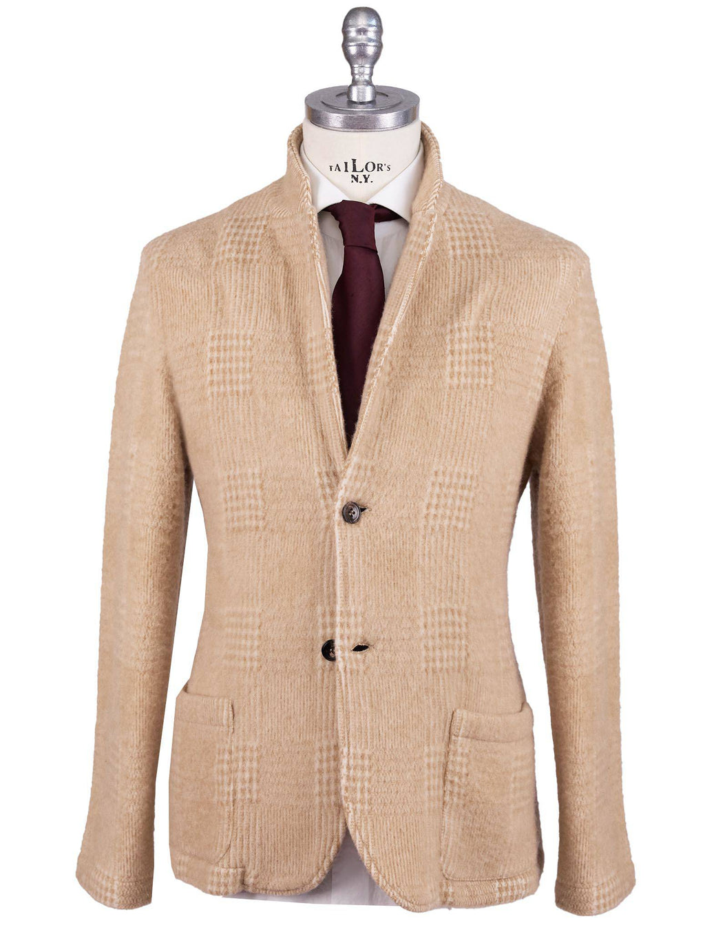 Kiton Beige Cashmere Blazer 5