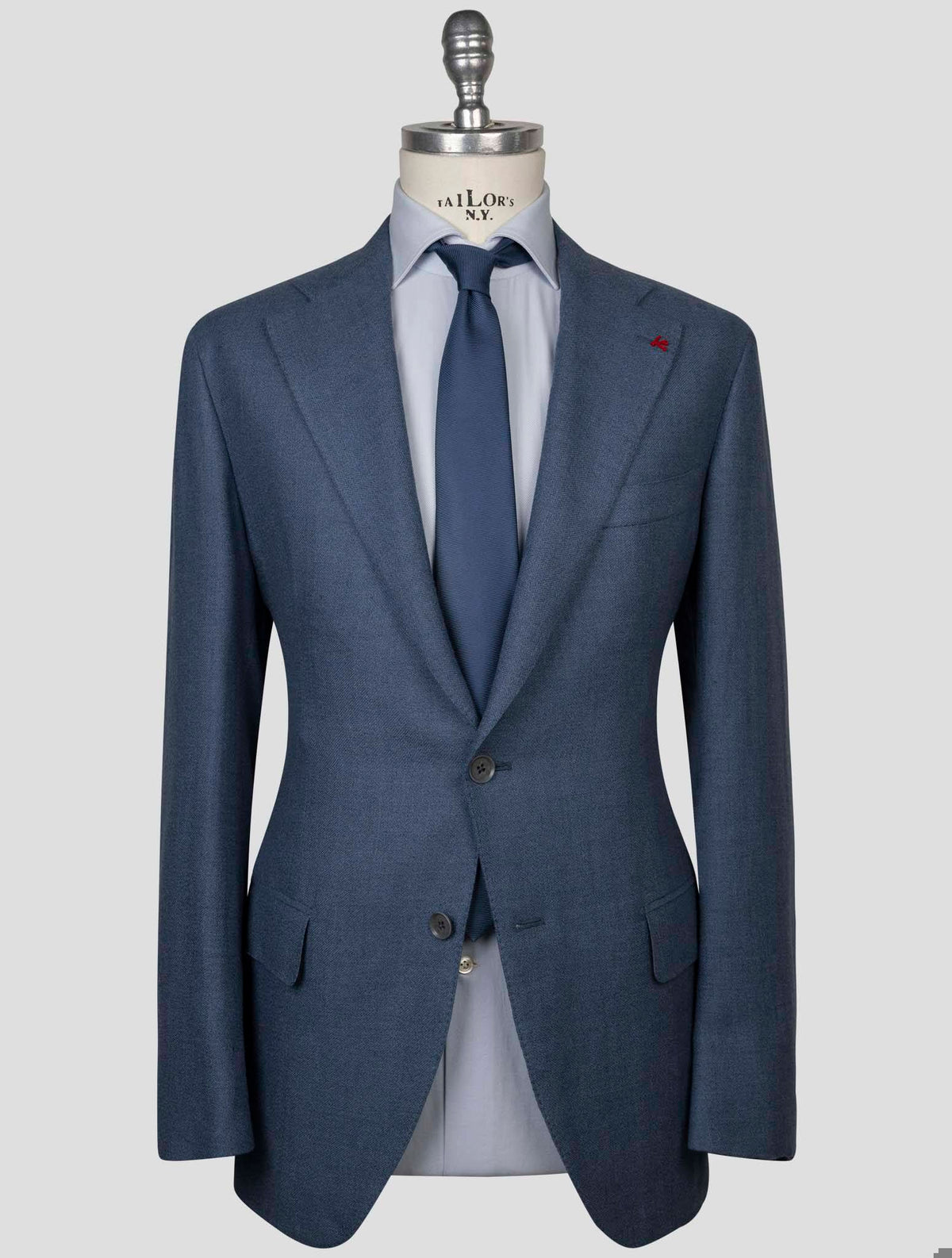 Isaia Blue Silk Wool Blazer 5