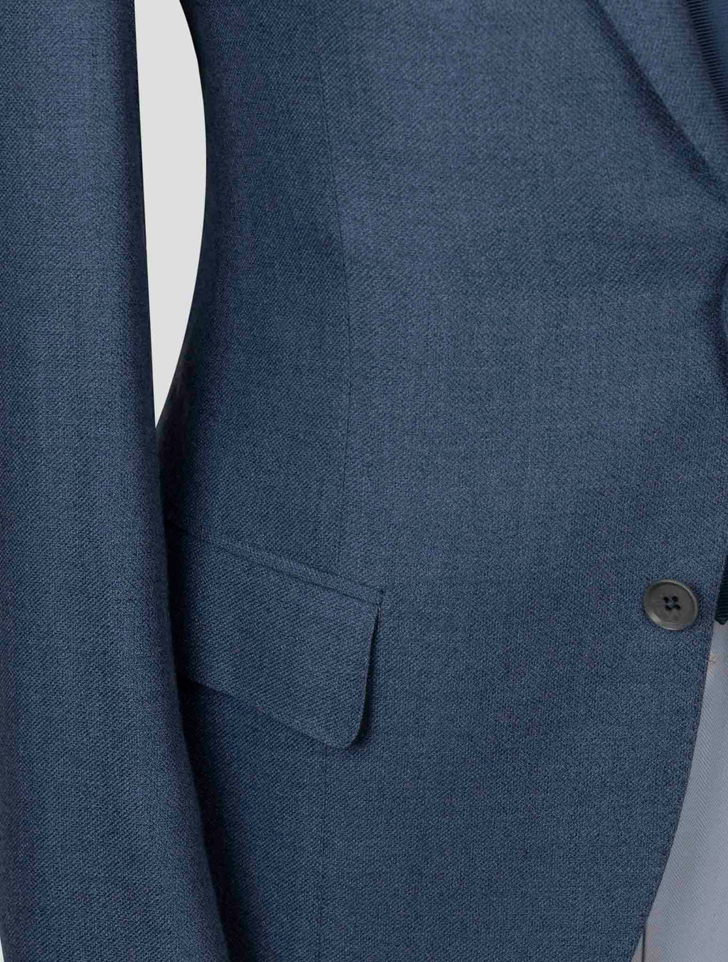Isaia Blue Silk Wool Blazer 6