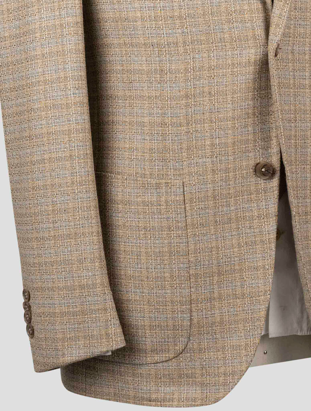 Isaia Multicolor Silk Wool Blazer 5