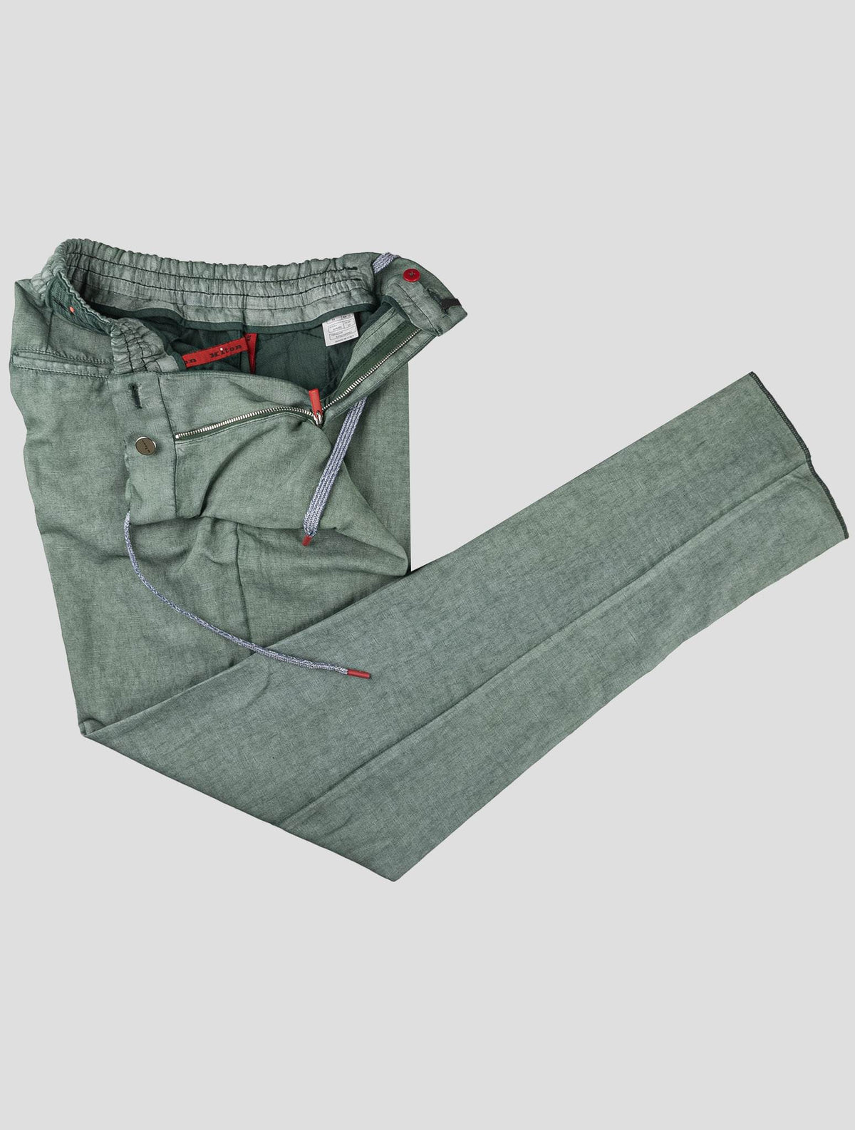 Kiton Green Cotton Lycra Pants 2