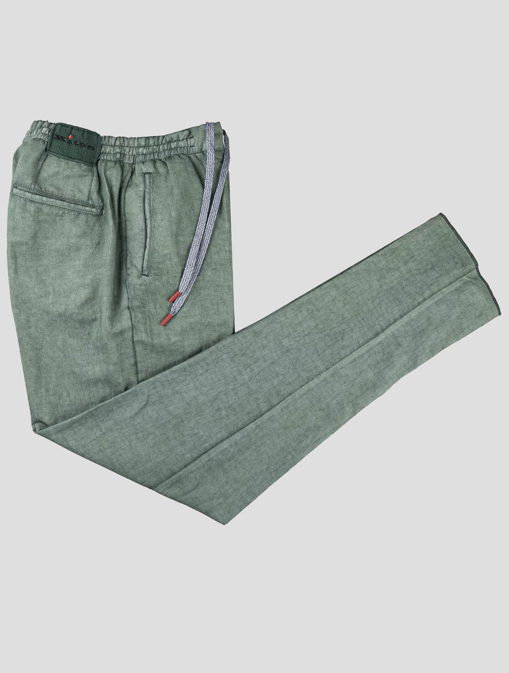 Kiton Green Cotton Lycra Pants 4