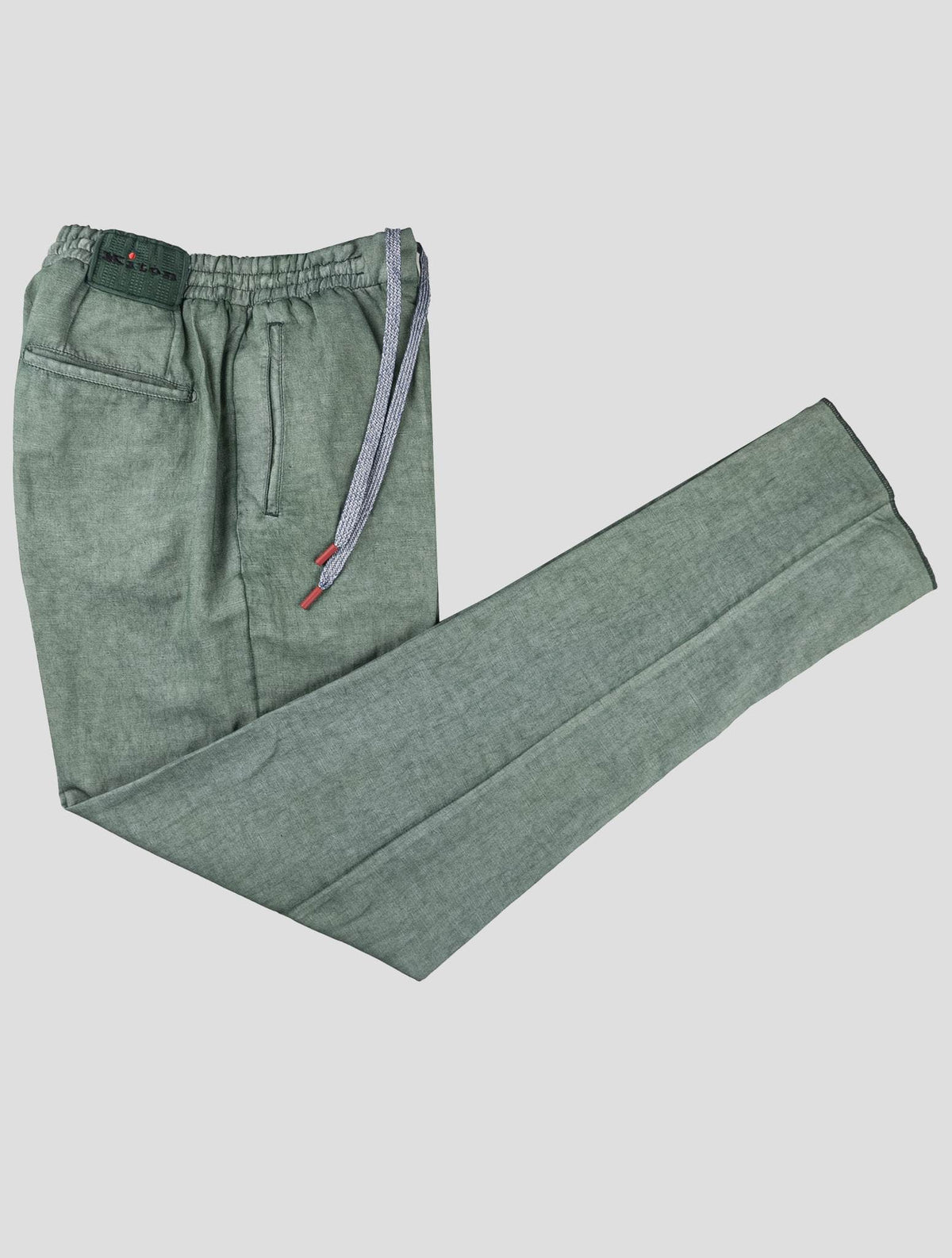 Kiton Green Cotton Lycra Pants 4