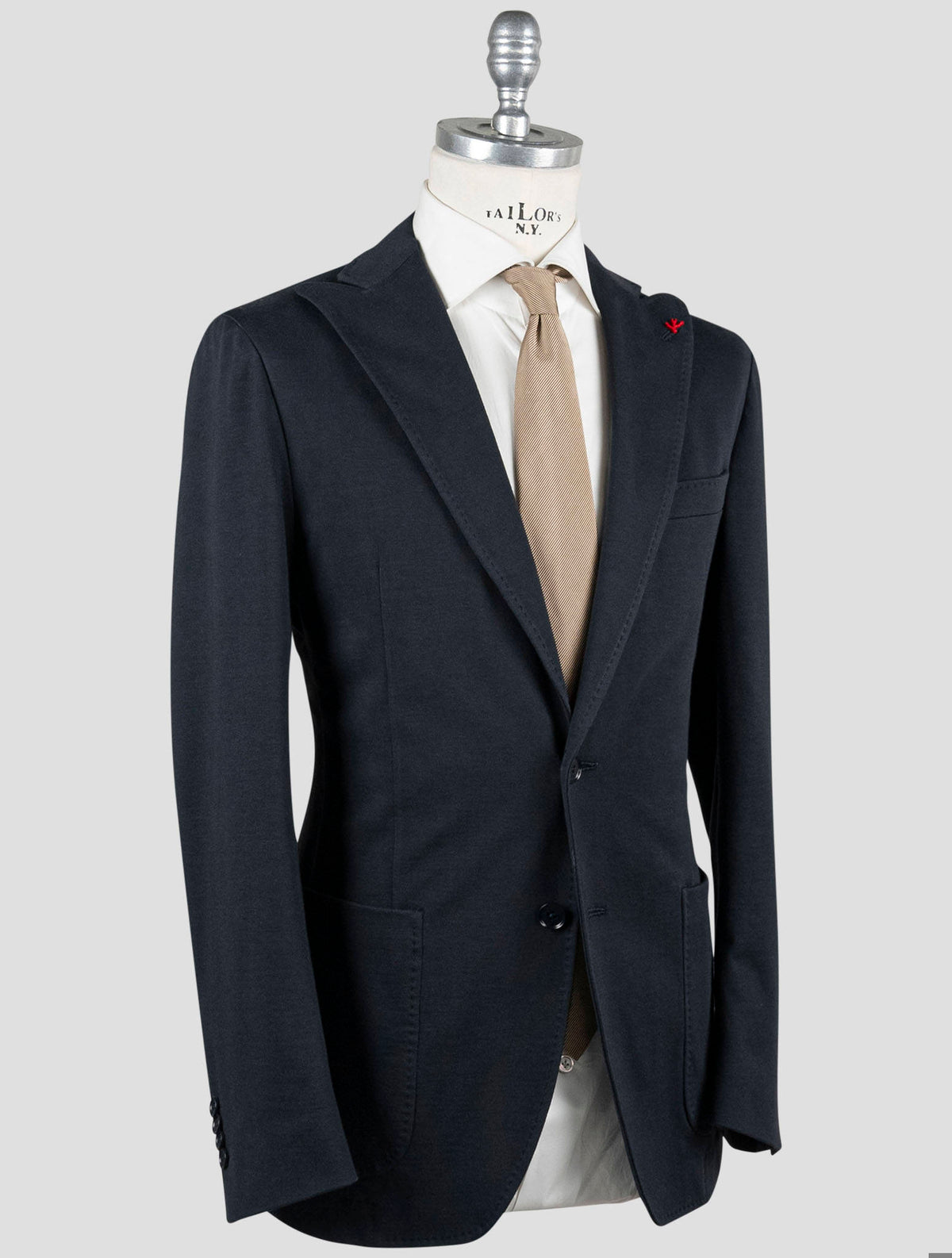 Isaia Blue Cotton Wool Suit 2