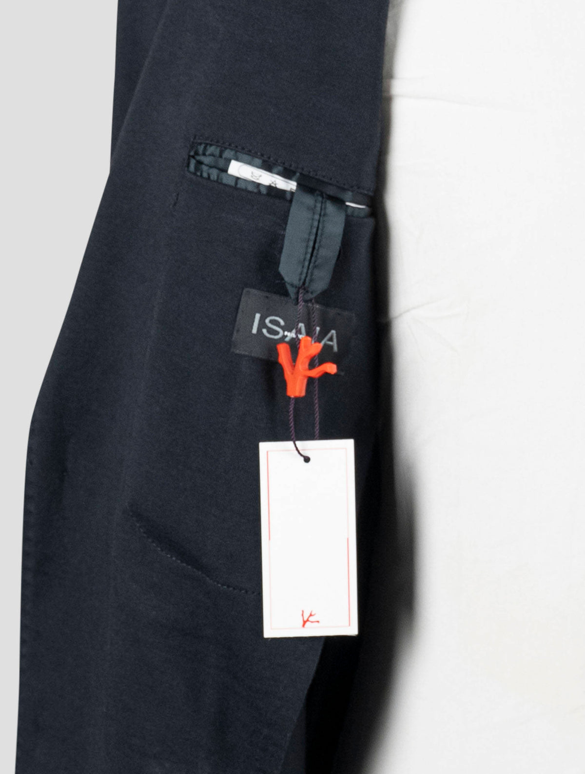 Isaia Blue Cotton Wool Suit 4