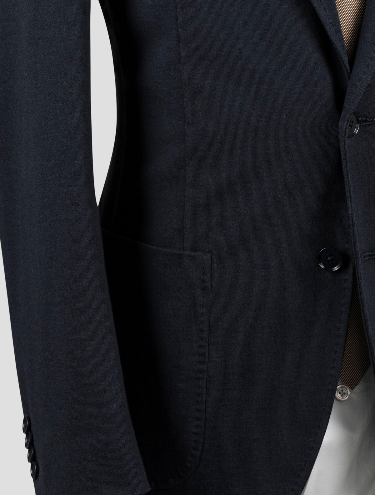 Isaia Blue Cotton Wool Suit 6